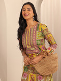 Libas Ethnic Motifs Printed Straight Kurta with Trousers