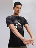 HRX by Hrithik Roshan Brand Logo Print Rapid-Dry Training T-shirt