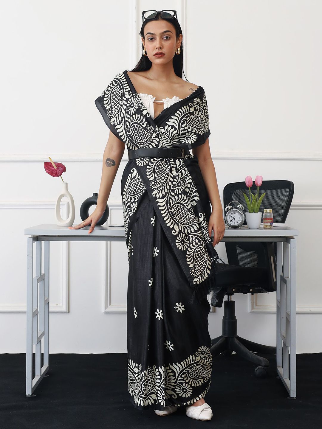 Tikhi Imli Paisley Ready to Wear Saree