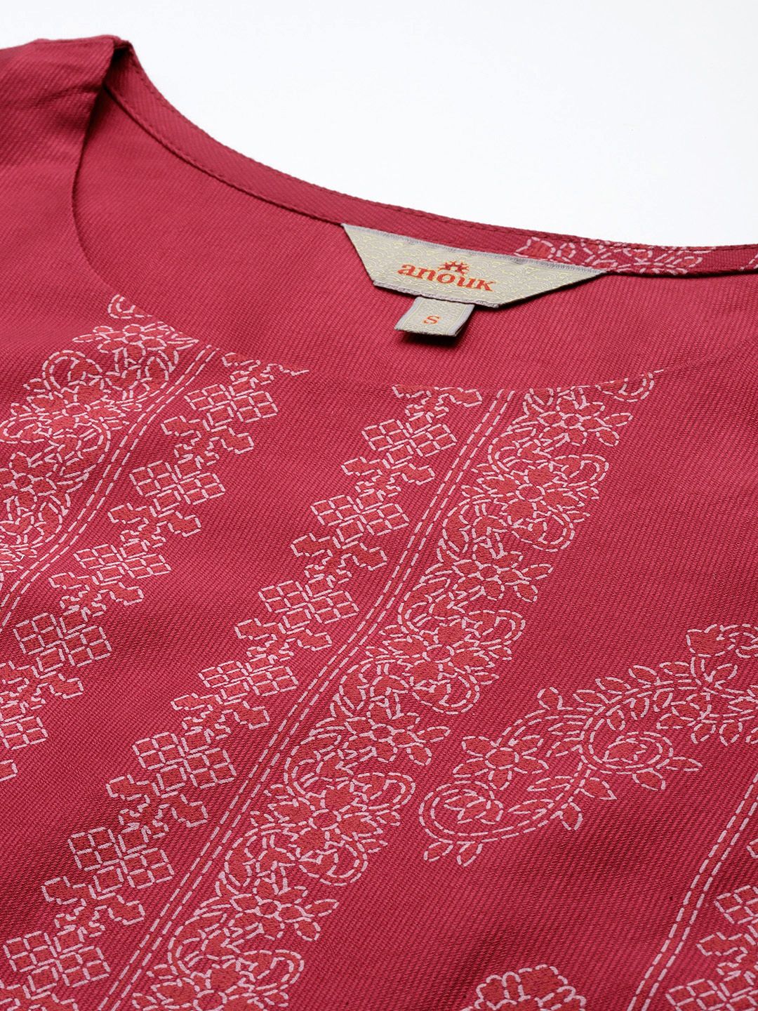 Anouk Ethnic Motifs Printed Straight Kurta