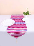STITCHNEST Purple & Pink Striped Acrylic Table Runner