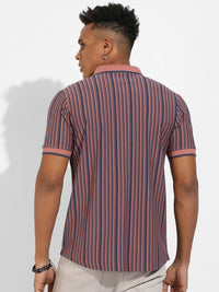 Campus Sutra Striped Classic Cotton Casual Shirt