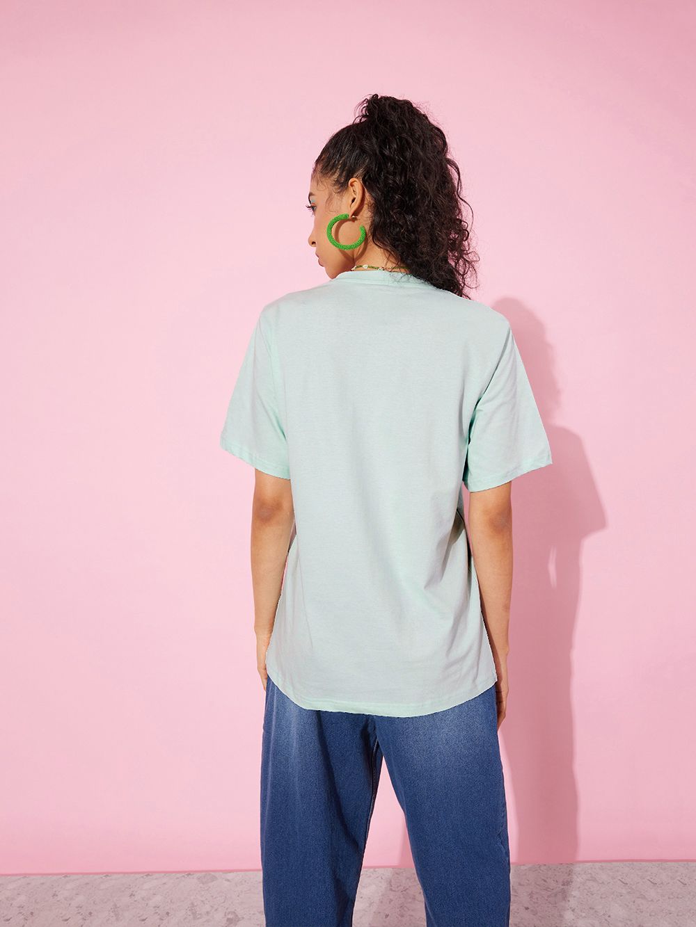 DILLINGER Women Graphic Printed Oversized T-shirt