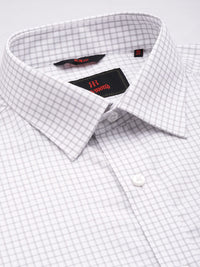 Raymond Pure Cotton Slim Fit Checked Formal Shirt