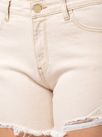 SPYKAR Women Slim Fit Denim Shorts