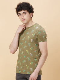 Being Human Floral Pure Cotton Printed T-shirt