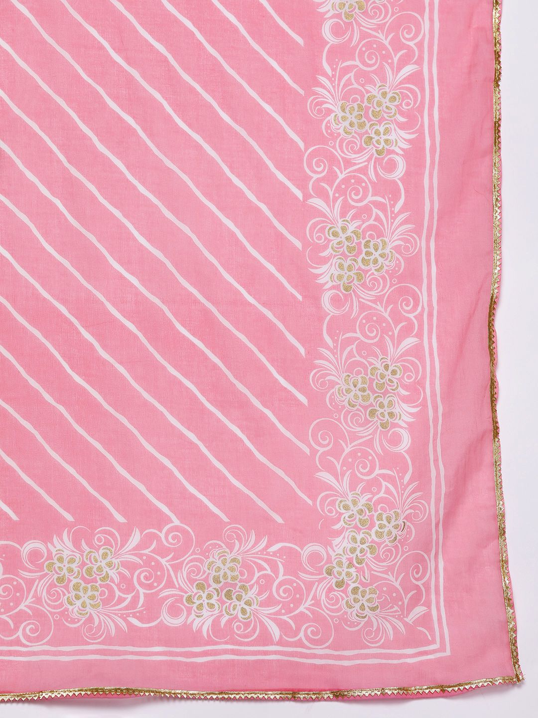Libas Women Ethnic Motifs Embroidered Pure Cotton Kurta With Palazzos & With Dupatta