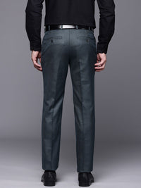 Raymond Men Checked Slim Fit Formal Trousers