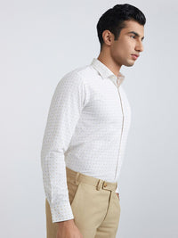Park Avenue Slim Fit Geometric Printed Formal Shirt