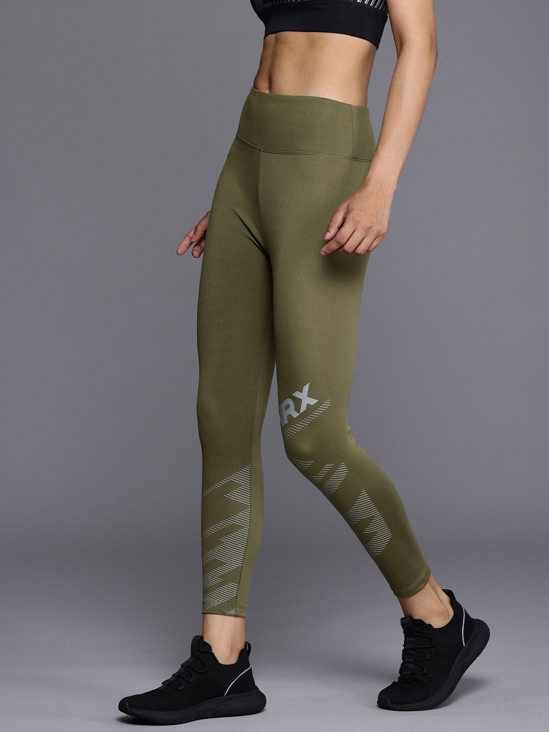HRX by Hrithik Roshan Women Togetherfaster Antimicrobial & Rapid Dry Running Tights