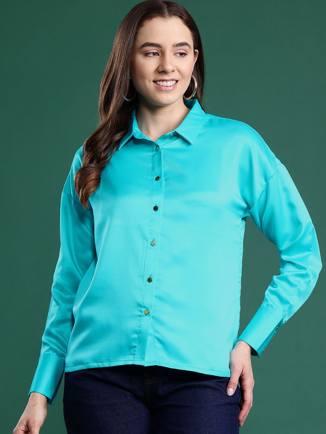 DressBerry Satin Finish Party Shirt