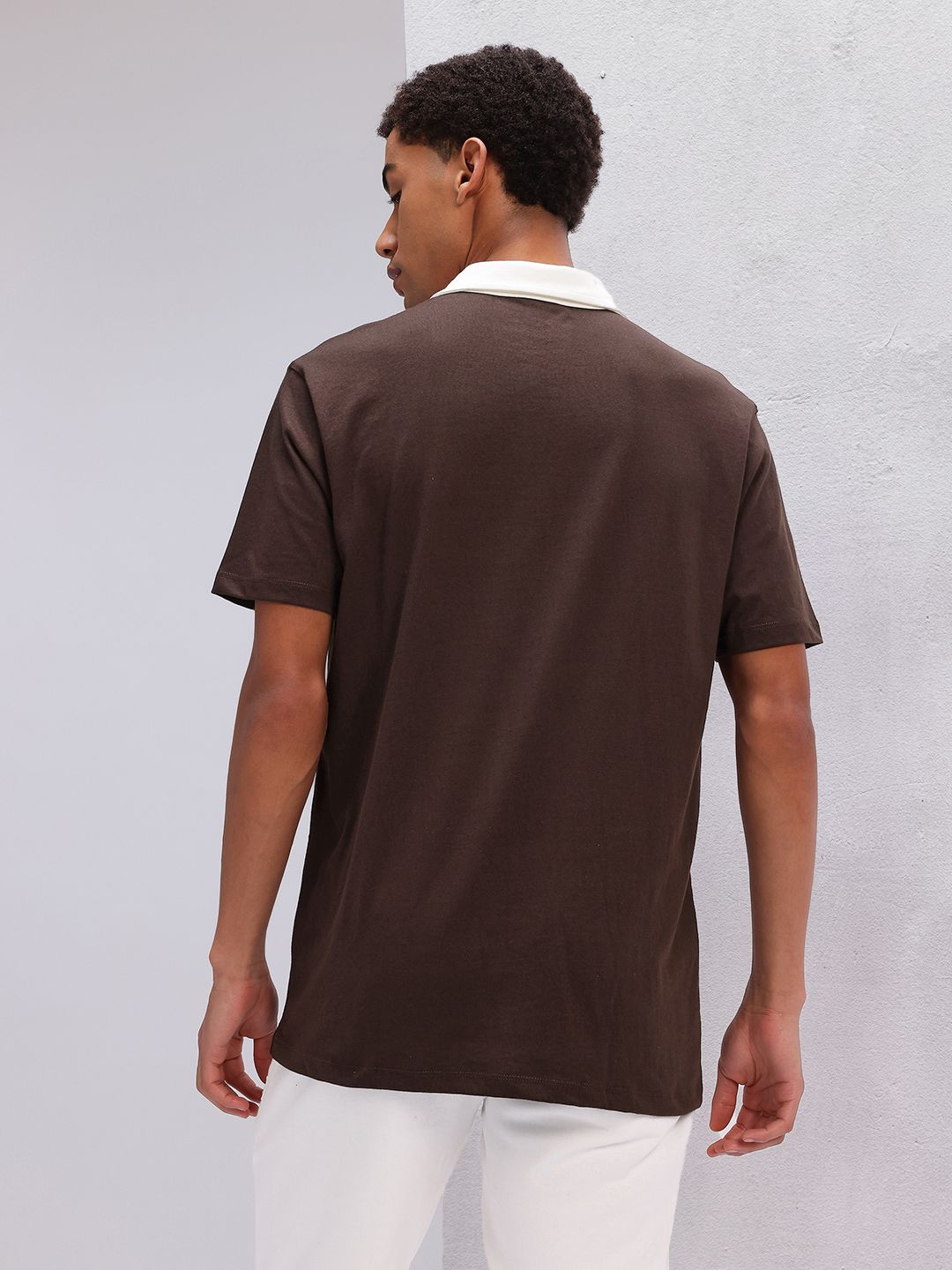 HRX by Hrithik Roshan Contrast Collar Lifestyle Polo T-shirt