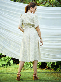 Athena Women Yellow Floral Dress