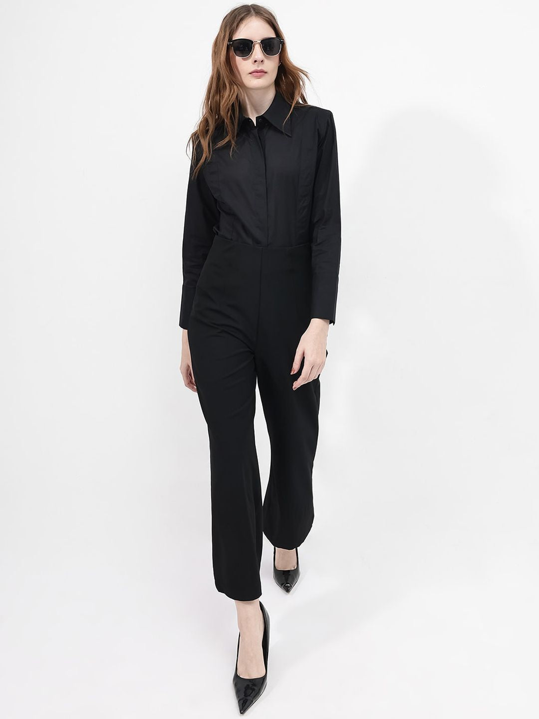 RAREISM Women Cotton High-Rise Trousers