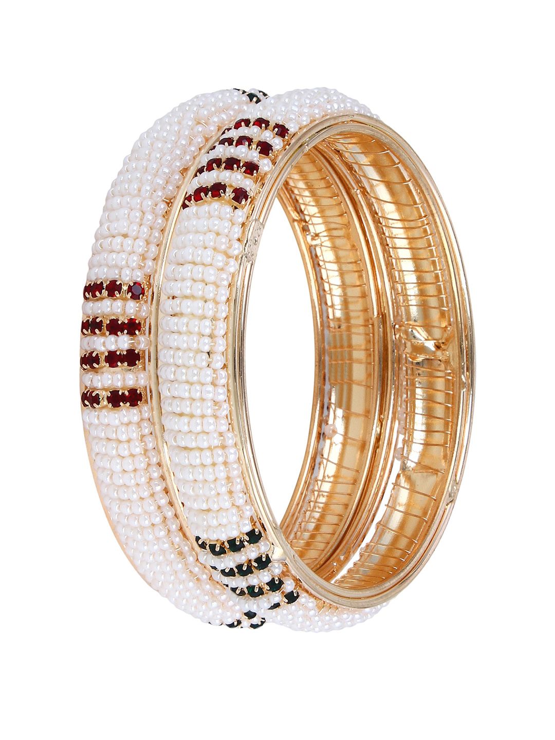 Set PANASH 2 Gelang Manik Mutiara Bersalut Emas