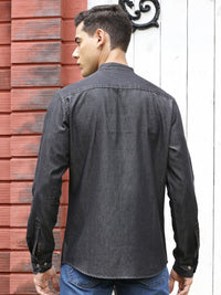 Thomas Scott Men Solid Cotton Smart Slim Fit Opaque Casual Shirt