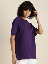 DILLINGER Womens Honeycomb Structure Oversized Tshirt