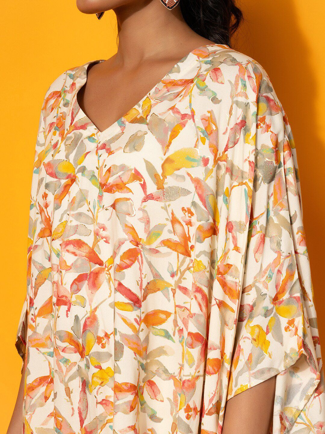 Libas Printed Kaftan & Palazzos Co-Ords Set