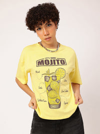 DressBerry Printed Pure Cotton Relaxed Fit T-shirt