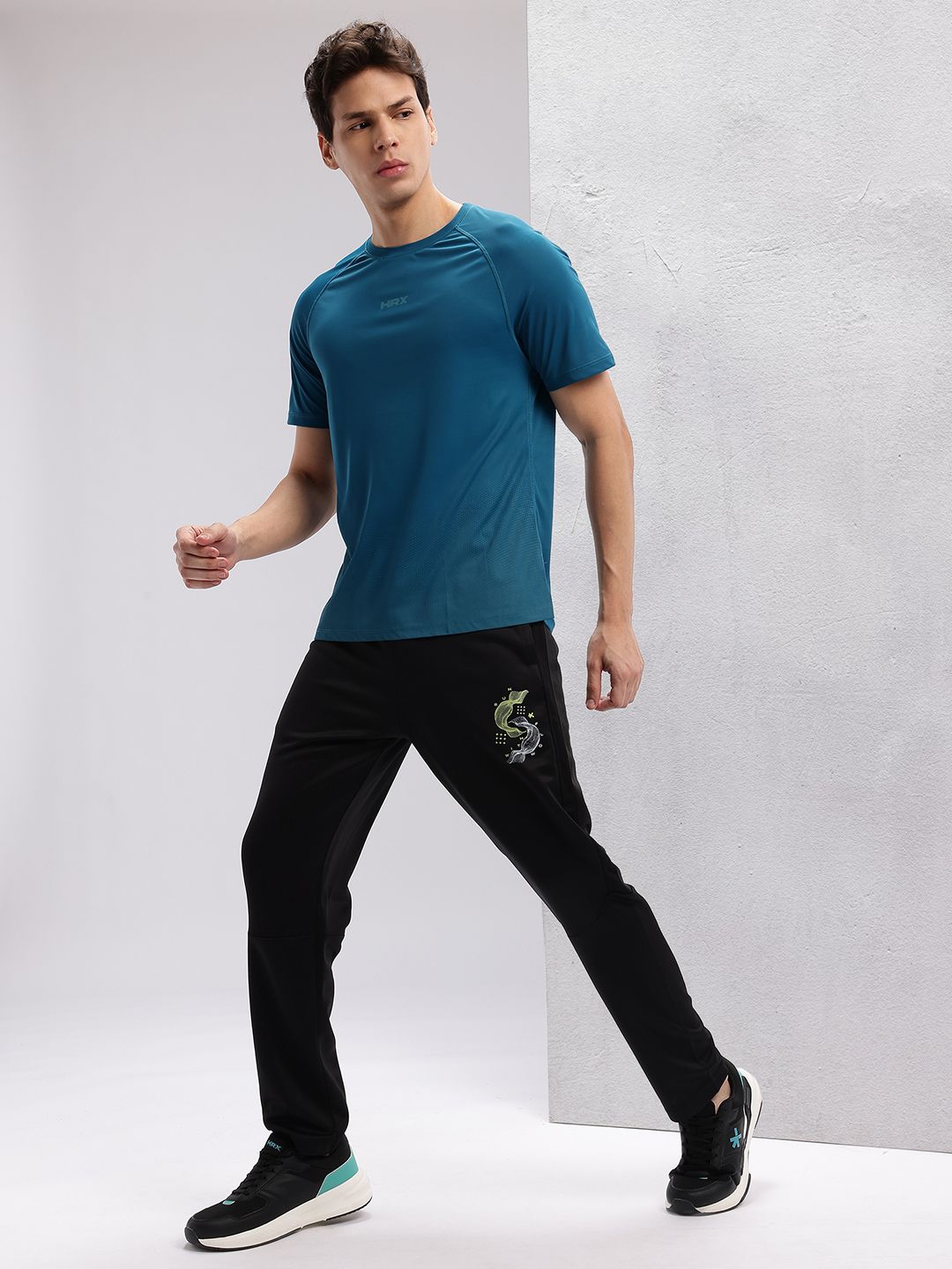 HRX by Hrithik Roshan Men Printed Running Track pants