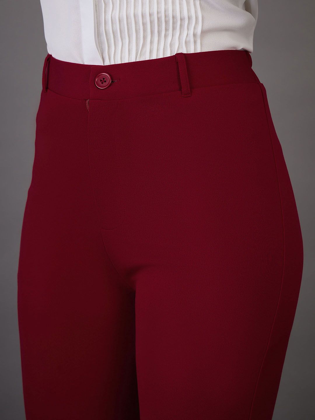 SASSAFRAS worklyf Women High-Rise Bootcut Trousers