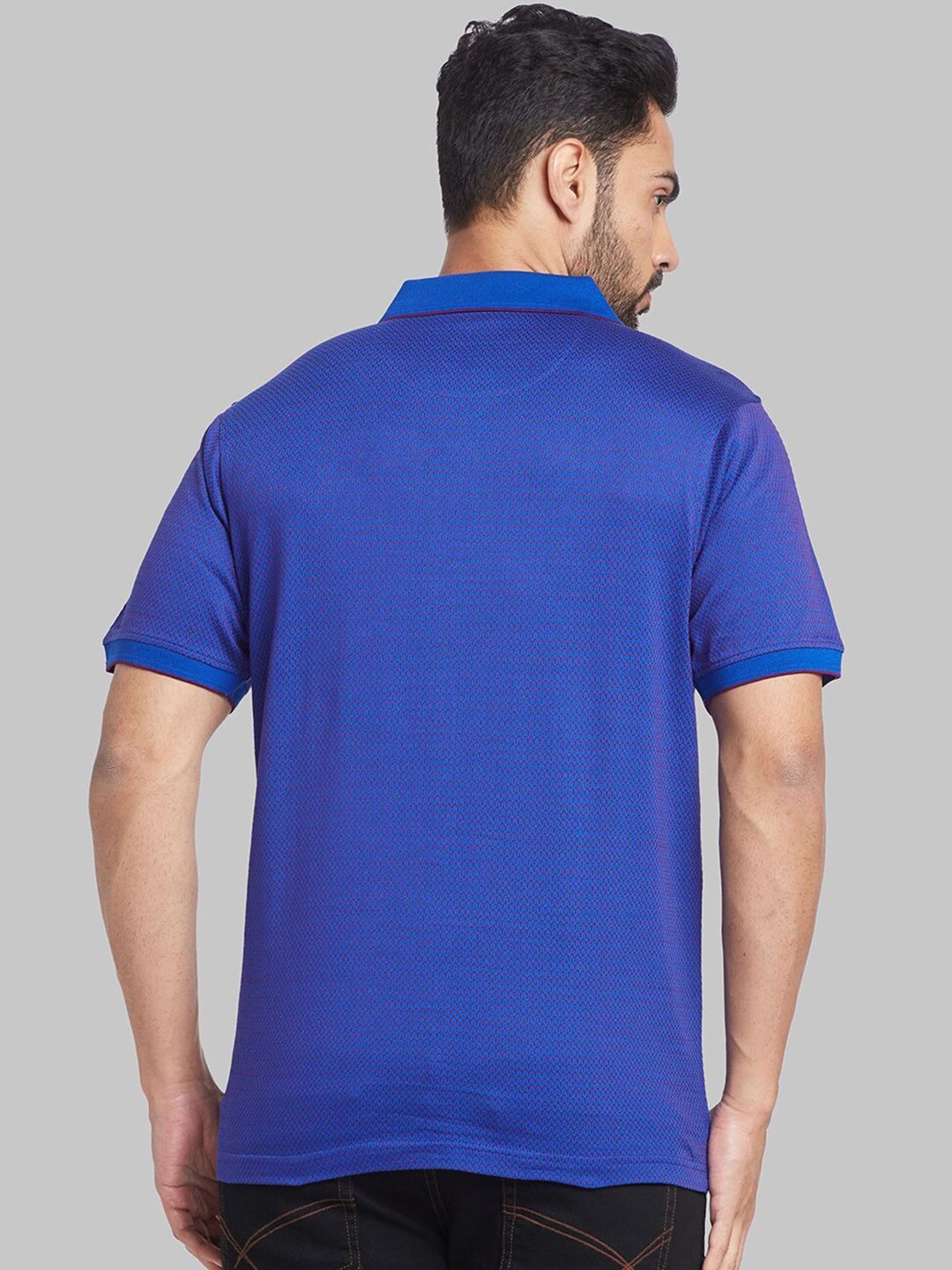 Raymond Woven Design Pure Cotton Contemporary Fit Tshirt
