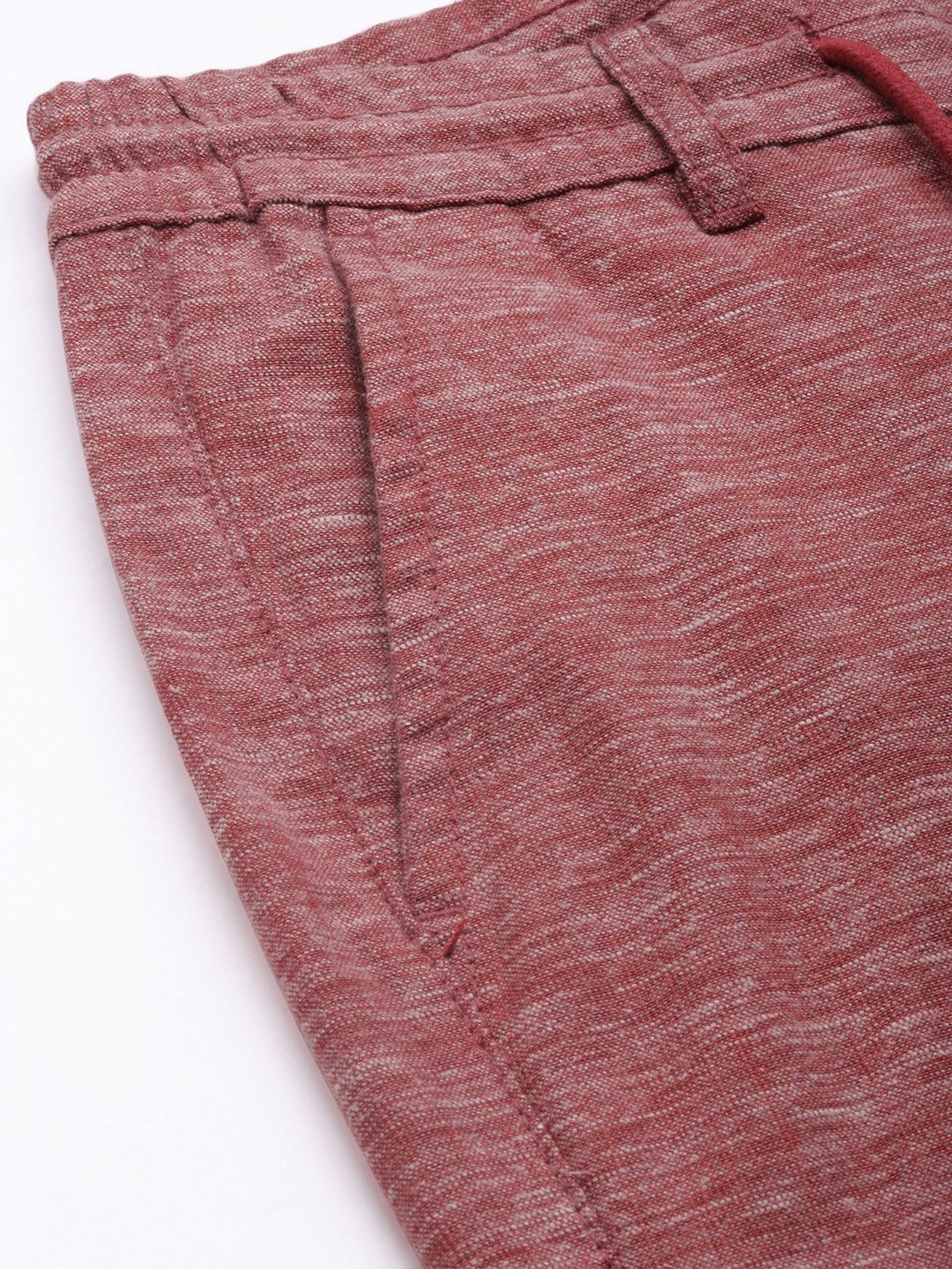 The Indian Garage Co Men Pink Joggers Trousers