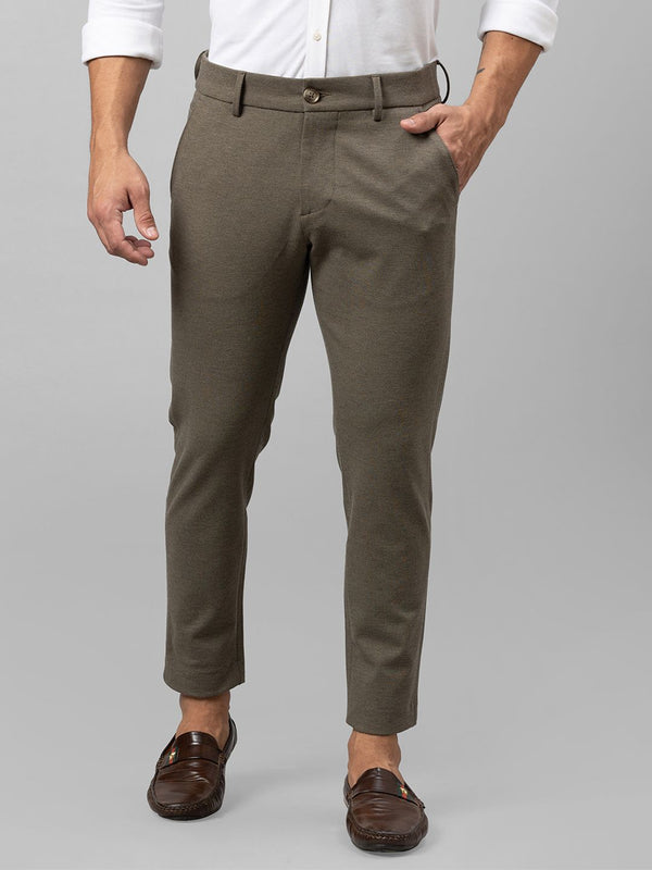 Being Human Men Khaki Solid Trousers
