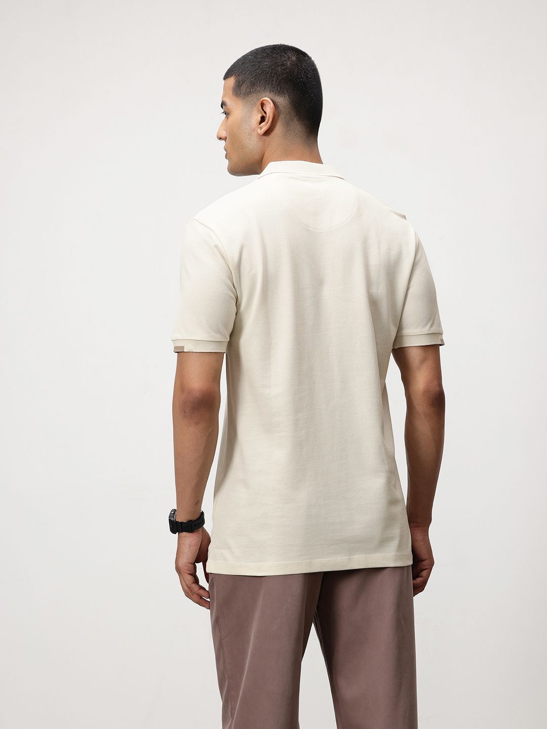 ether Polo Collar Organic Cotton T-shirt