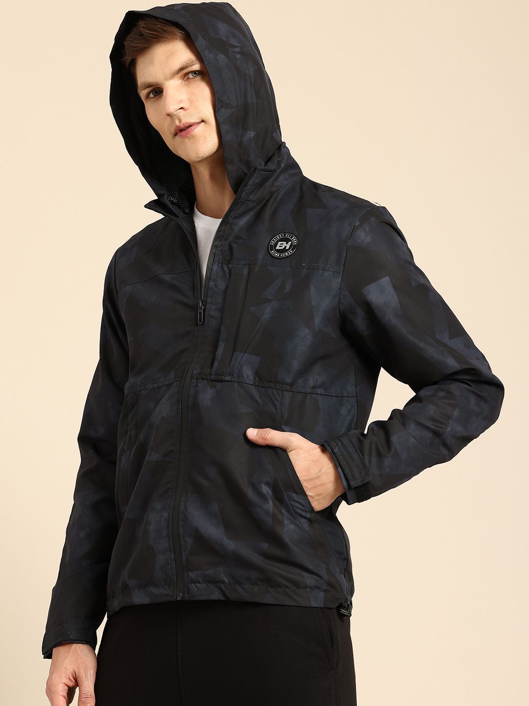 Being Human Abstract Printed Jacket