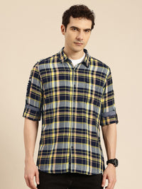 Being Human Slim Fit Tartan Checked Casual Shirt