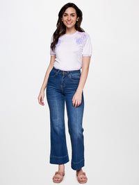 AND Women High-Rise Light Fade Bootcut Jeans