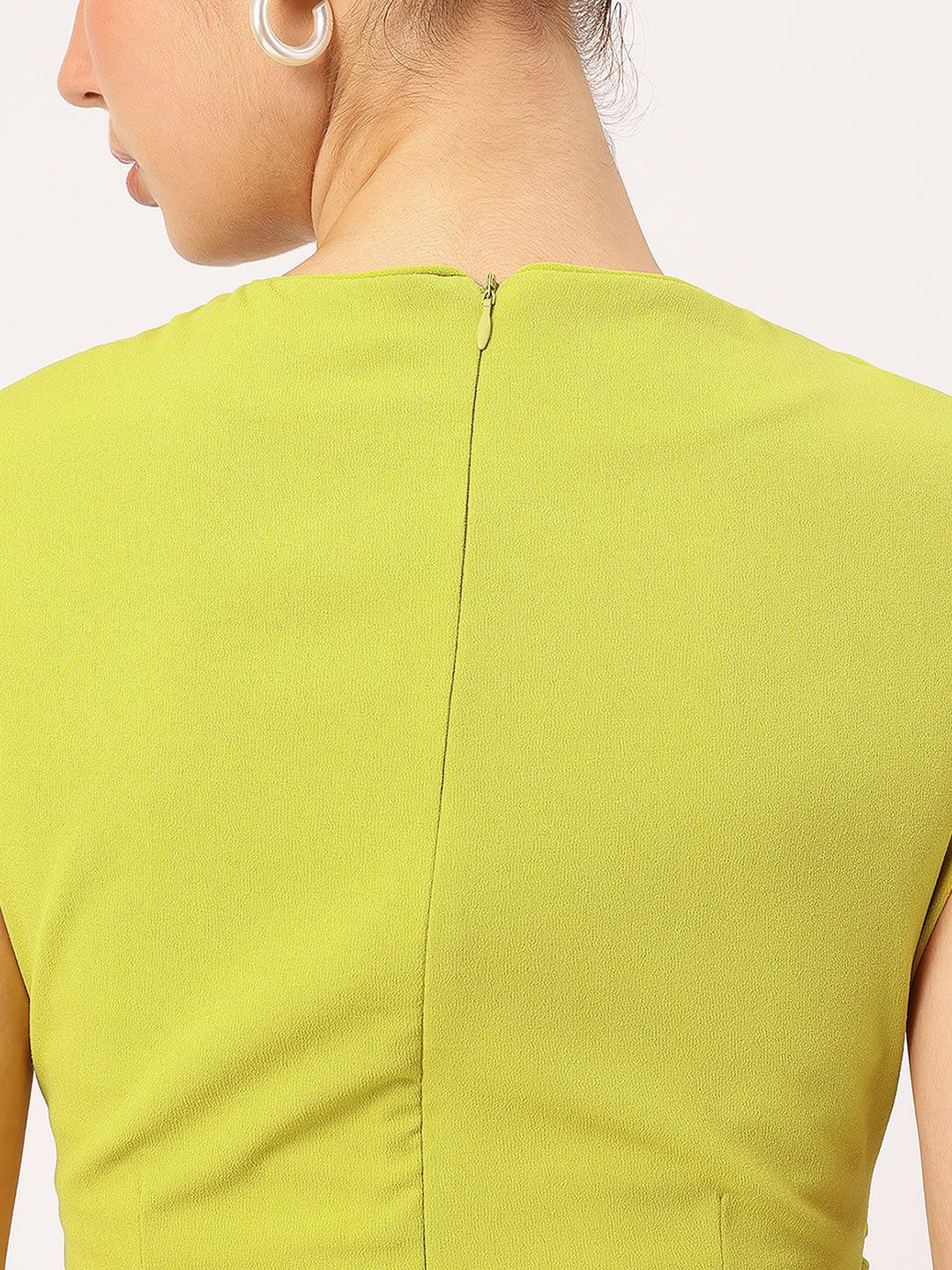DressBerry Workspace Edit Ruched V-Neck Sheath Dress