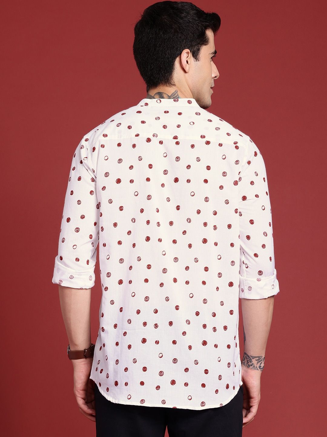 Anouk Pure Cotton Geometric Printed Casual Shirt