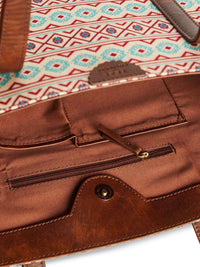 TEAL BY CHUMBAK Floral Printed Structured Handheld Bag