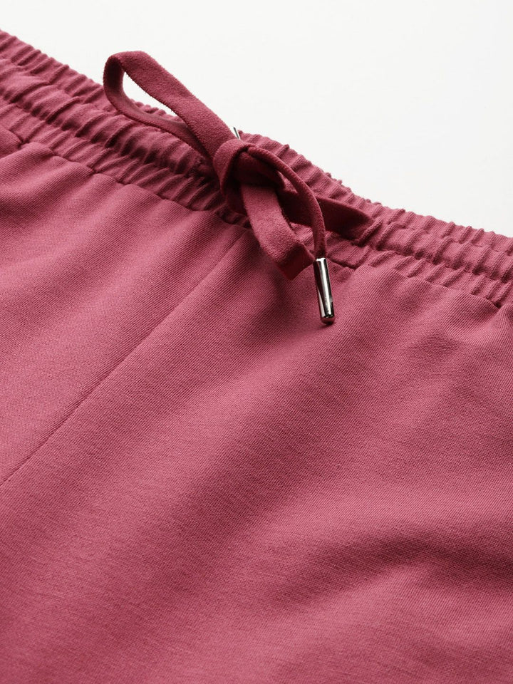 Monte Carlo Women Mid-Rise Regular Fit Track Pants with Side Stripes