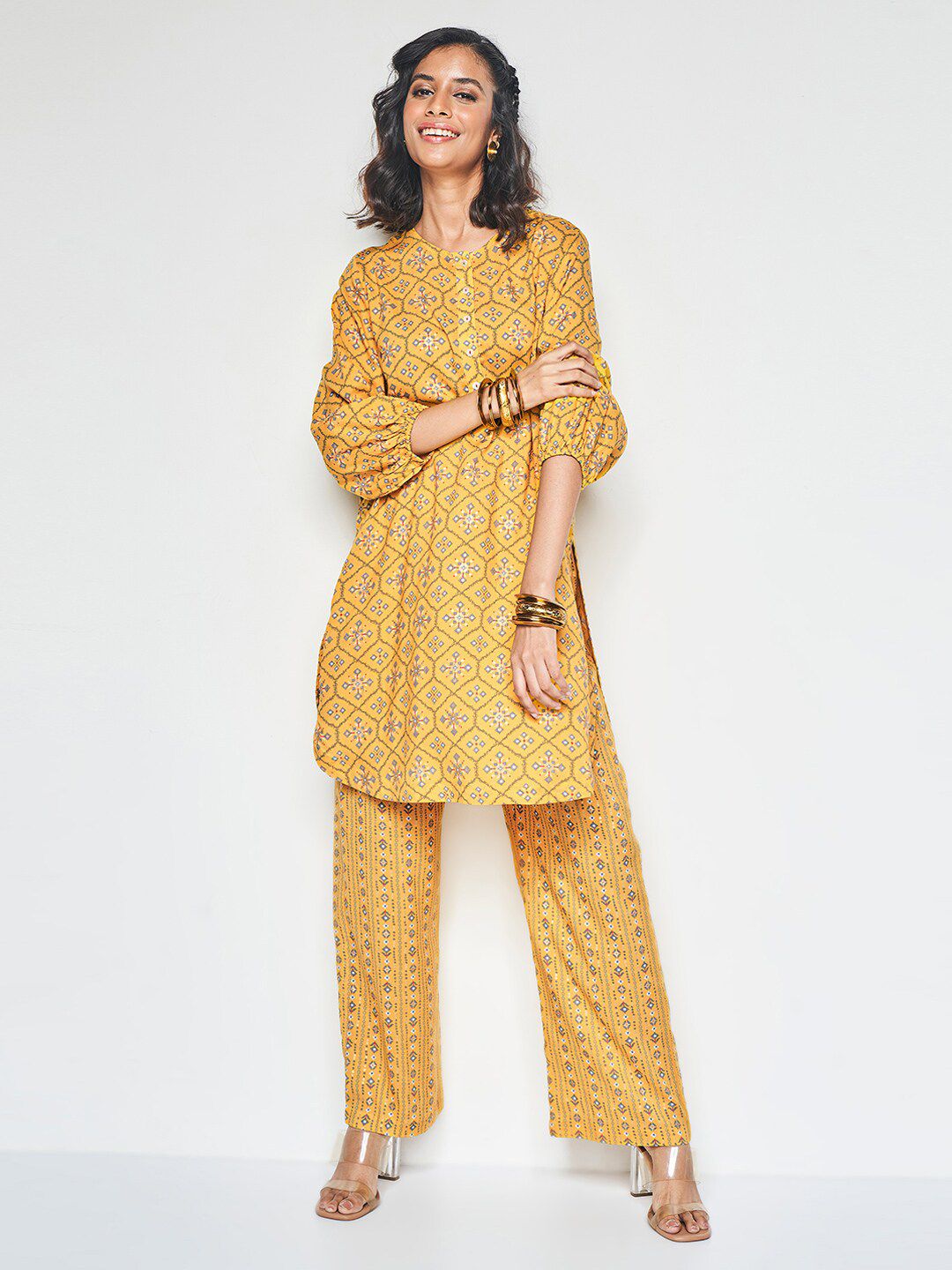 Global Desi Printed Kurta Set