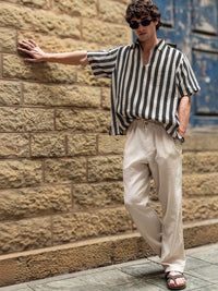 Eszett Men Classic Striped Casual Shirt