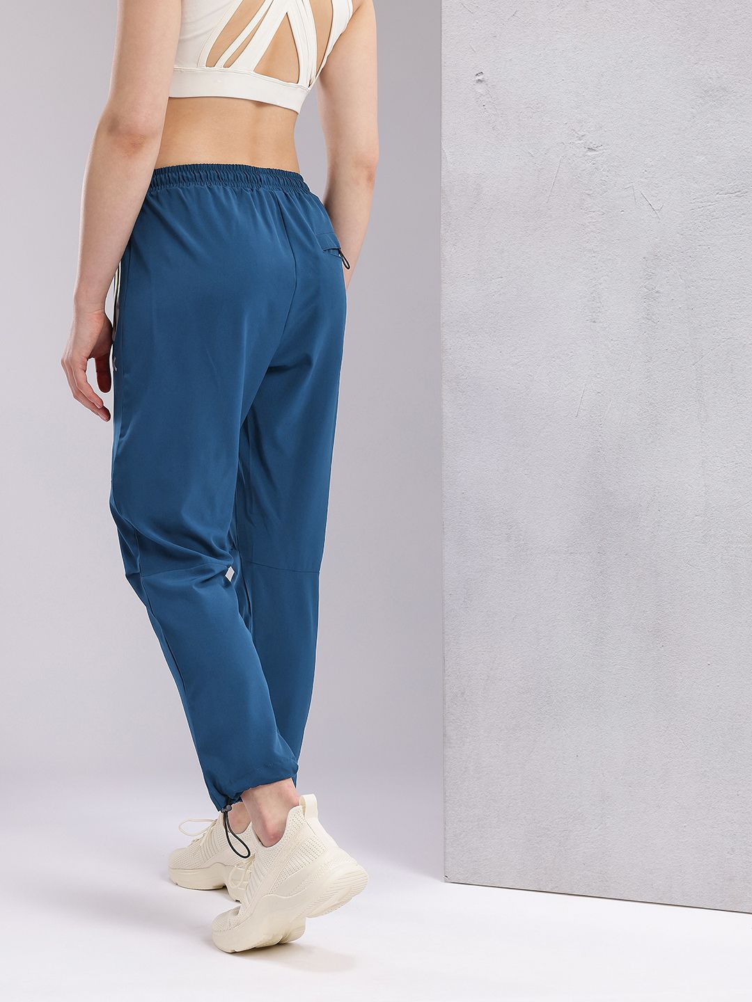 HRX by Hrithik Roshan Women Cropped Running Track Pants with Toggle Hem