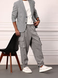 Mr Bowerbird Men Oversized Fit Pleated Cargos