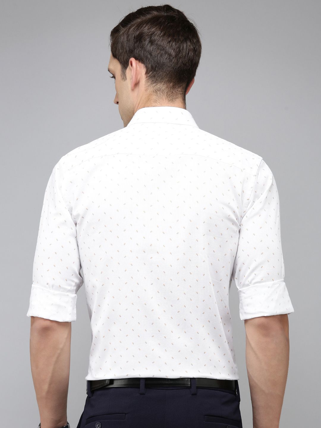 Park Avenue Men Pure Cotton Slim Fit Printed Formal Shirt