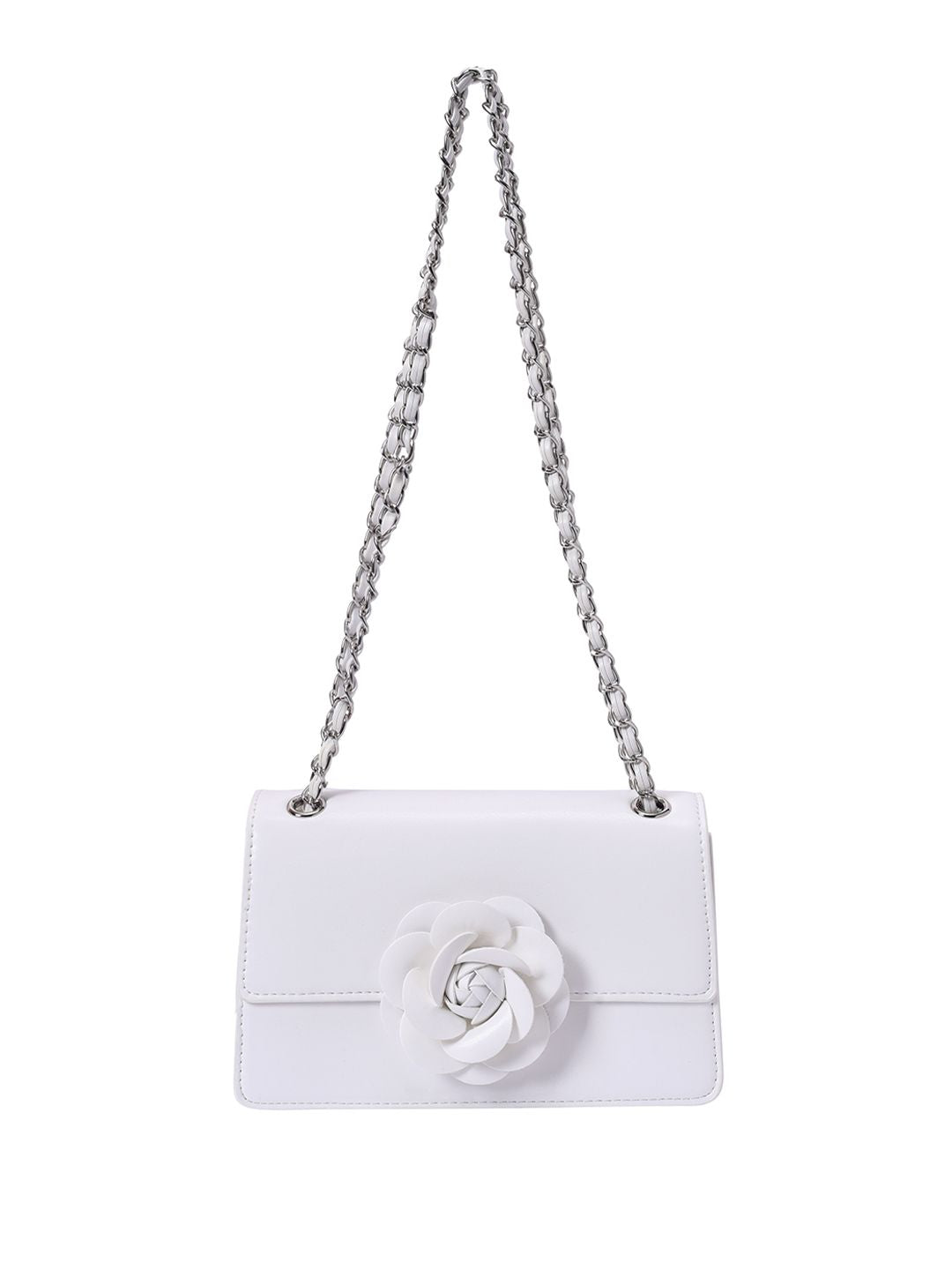 Lino Perros PU Swagger Shoulder Bag with Applique
