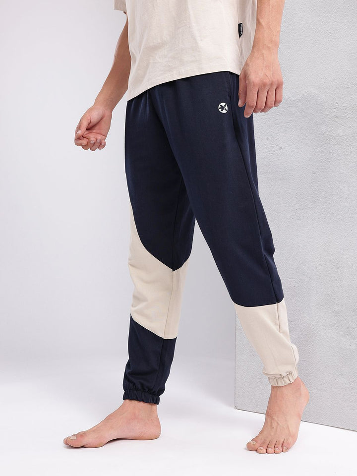 HRX by Hrithik Roshan Men Colourblocked Mid-Rise Yoga Joggers