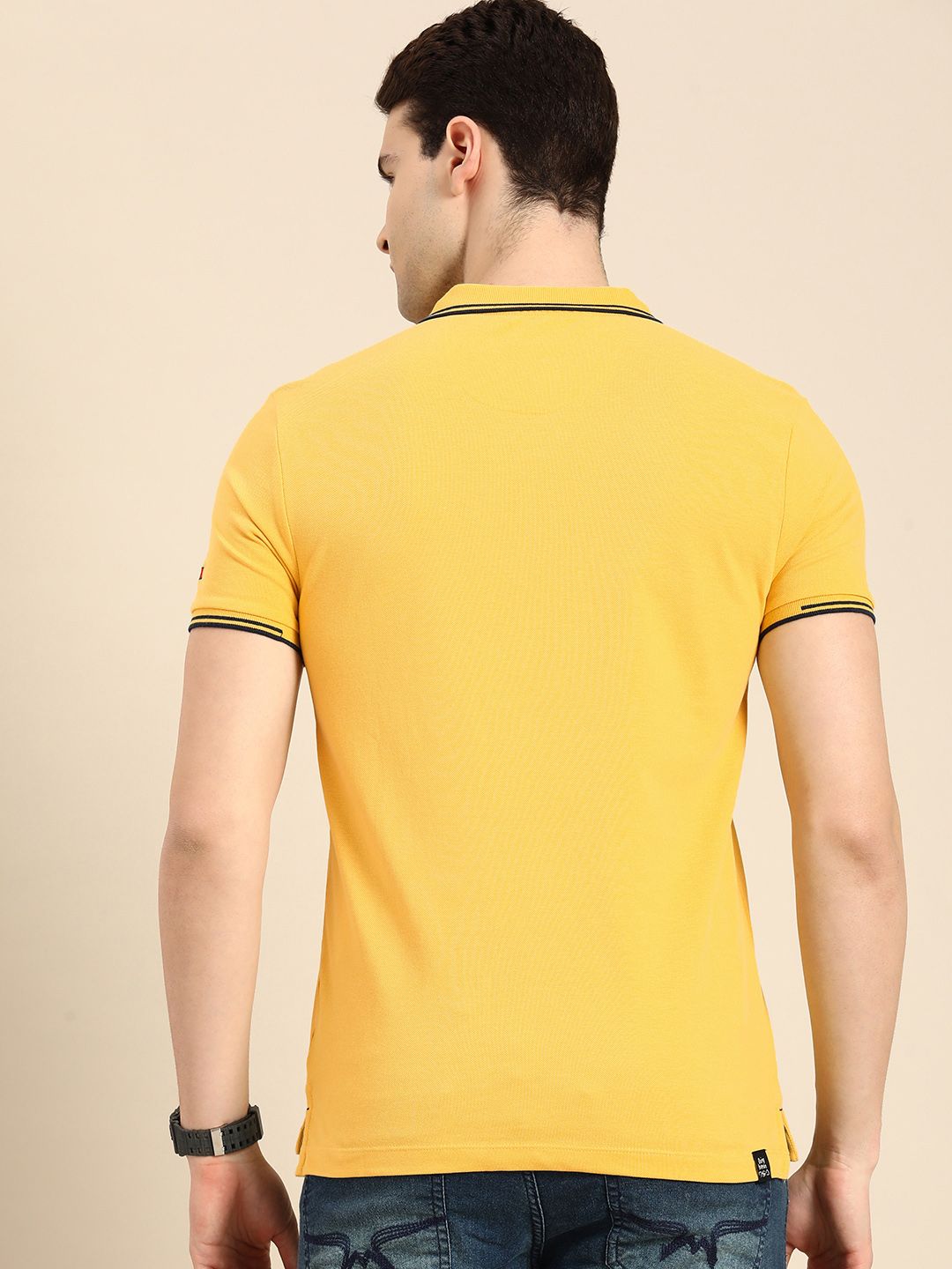 Being Human Polo Collar Pure Cotton T-shirt