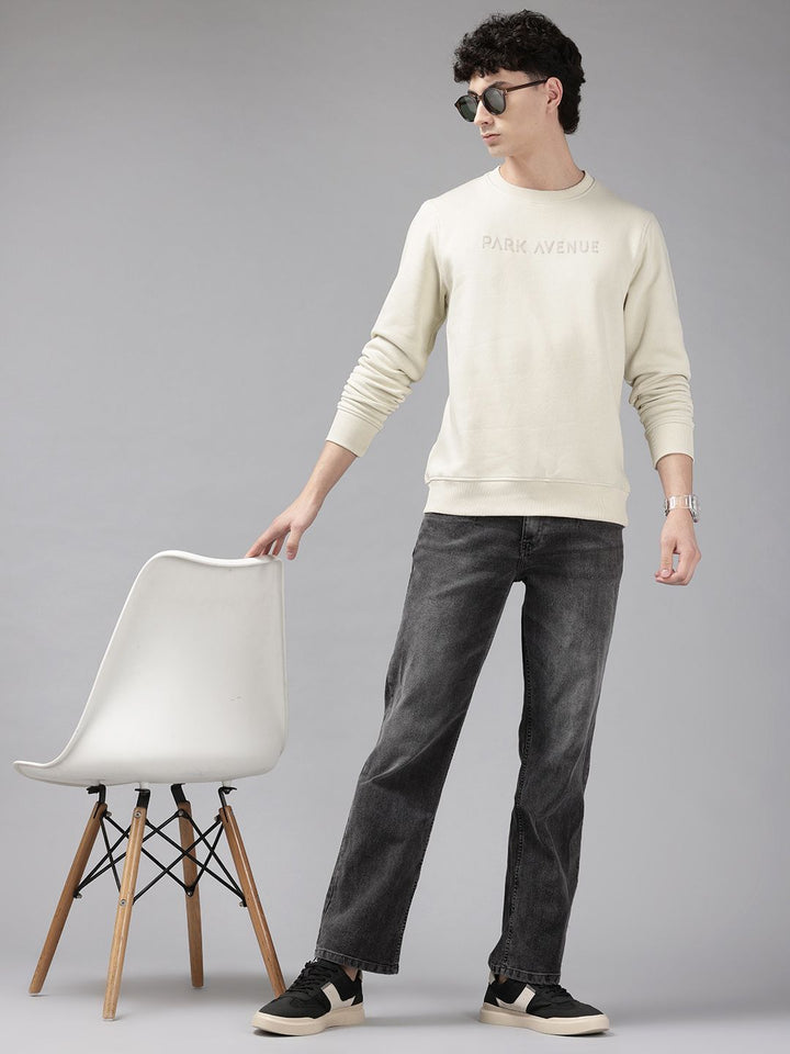 Park Avenue Brand Logo Printed Pullover Sweatshirt