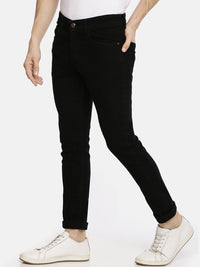 The Indian Garage Co Men Black Slim Fit Mid-Rise Clean Look Jeans