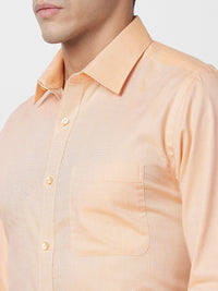 Raymond Self Design Slim Fit Pure Cotton Formal Shirt