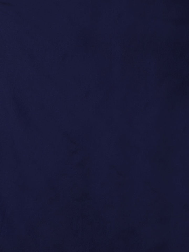 Mitera Blue & Magenta Silk Blend Woven Design Kanjeevaram Saree