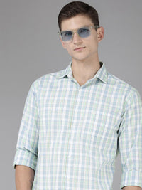 Park Avenue Slim Fit Checked Pure Cotton Casual Shirt