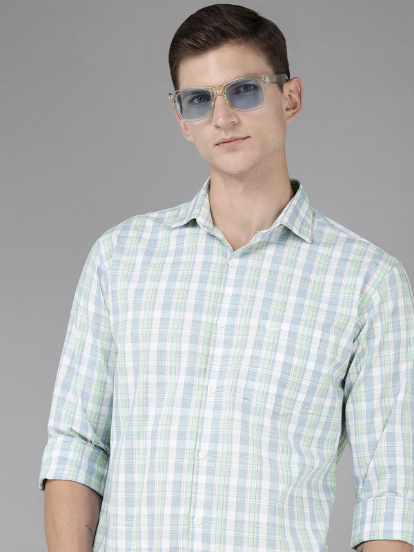 Park Avenue Slim Fit Checked Pure Cotton Casual Shirt
